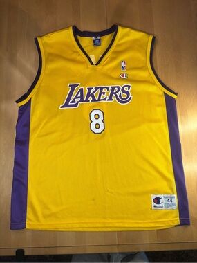 Champion Kobe Bryant Lakers yellow jersey #8